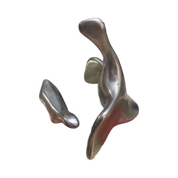 Vintage Hoselton Abstract Aluminium Flying Goose #971 + Beaver - Picture 4 of 4